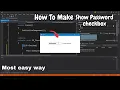 How to make Show Password Checkbox using C windows form application using Visual Studio