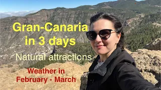 Gran-Canaria, the Canary island, Spain. Sightseeing: Pico de las Nieves, Roque Nublo, Maspalomas