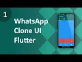 WhatsApp Clone in Flutter ep 1 Flutter Tutorial