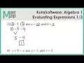 KutaSoftware Algebra 1 - Evaluating Expressions Part 1