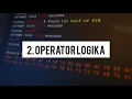 Pemrograman Berorientasi Objek Operator Perbandingan Operator Logika