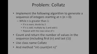 Example Collatz