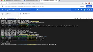 deploying a nodejs application to google app engine