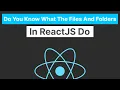 Folder Structure In React JS React JS Tutorial For Beginners