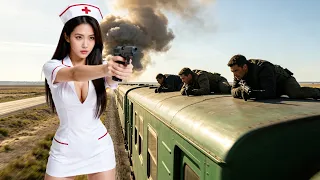 暗殺失敗！美女特工偽裝護士混入列車，一槍爆頭幹掉日軍間諜！