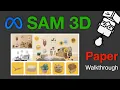 SAM 3D 3Dfy Anything in Images - Paper Walkthrough