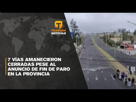 7 vías amanecieron cerradas pese al anuncio de fin de paro en la provincia