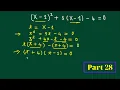 Algebra Solving quadratic equations - Part 28