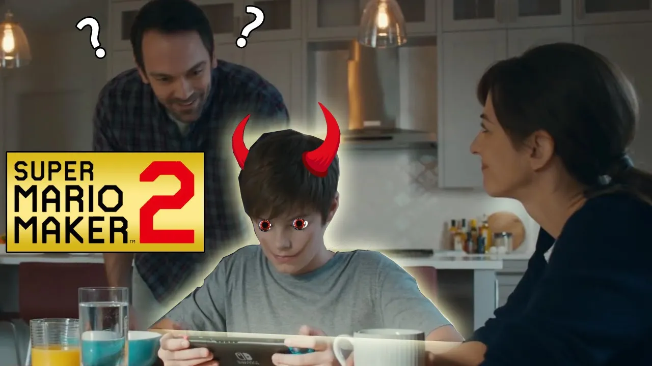 A Kid Makes Hot Garbage For His Dad in Mario Maker 2...