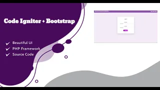 Code-Igniter Bootstrap Simple Web Application with WireFrame MySQL