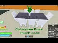 What is The Code To Free The Gladiators in Blox Fruits Colosseum Quest Puzzle Code