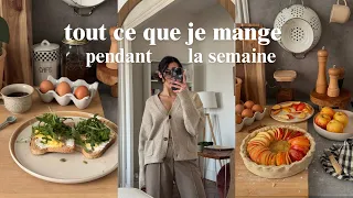 tout ce que je mange pendant la semaine 🍐 simple et sain pour ma santé mentale