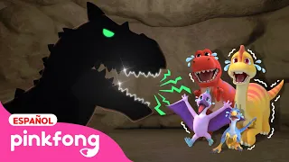 Dino Monstruo en la Oscuridad😱 | Canciones de Dinosaurios para Niños | @Pinkfong_Español