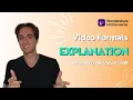Lagu Video Formats Explanation | MP4、MOV、MKV、WAV、VOB