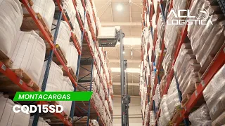 Montacarga pasillo Angosto CQD15SD doble profundidad