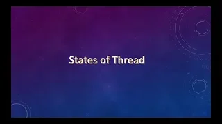 States of Thread - Multithreading in java