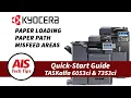 Kyocera Quick Start Guide Paper Loading Paper Path and Misfeed