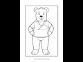 Teddy Bear Coloring Sheet Vol 10 - Bear at Work A Creative Escape