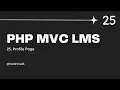 PHP C LMS - Profile page