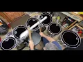 Mapex Mars with Remo Ebony Pinstripes and Ambassadors