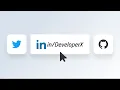 Social media Buttons with Hover Animation using HTML CSS Only