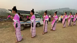 ရိုးရာမပျက် နှစ်ဆန်းတစ်ရက်နိရောက်လီတိုင်း ကန်ဒိုင်းအလှ သဘာဝ၊ သပြေကျွန်းကျေးရွာ(ကန်ဒိုင်း) 17.4.2023