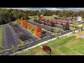 PNC Bank Arts Center NJ 4K Drone Footage Fall Foliage