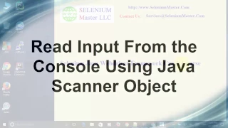 Selenium Java Webdriver - Read Input From the Console