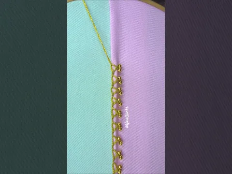So pretty pearl lock border line design😱💘