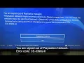 CE-33992-6 You are signed out of Playstation Network Playstation Network might be temporarily busy