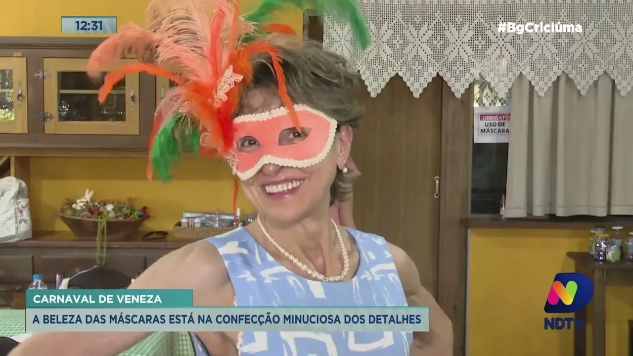 Clubes de Mães confeccionam máscaras para baile do Carnevale di Venezia