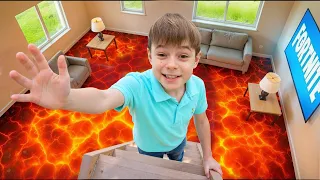 Bogdan and Friends Play The Floor is Lava Game