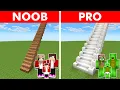 Download Lagu Minecraft NOOB vs PRO: MOST DANGERROUS STAIRCASE BUILD CHALLENGE WITH FAMILY