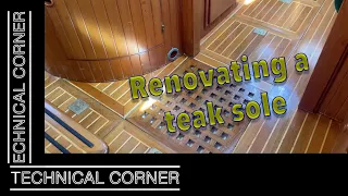 Renovating a teak and holly sole