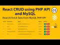 Fetch data From MySQL Database in React JS React CRUD Using PHP API and MySQL - 05