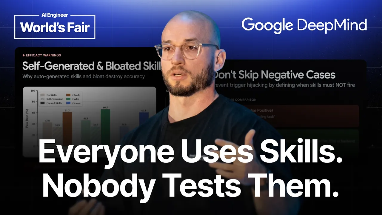 Don't Ship Skills Without Evals — Philipp Schmid, Google DeepMind: video thumbnail