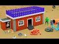 Download Lagu wind and rain blew the roof off | DIY mini brick house science project with stairs and railing