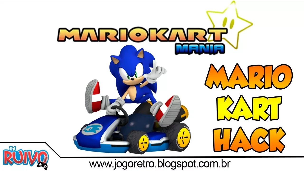 Mario Kart Mania Wii no Nintendo Wii (Mario Kart Hack com Sonic the Hedgehog)