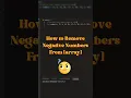 How to remove negative numbers from array