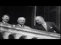 Dead body of Benito Mussolini lay on a street of the village Giulino di Mezzegra Stock Footage