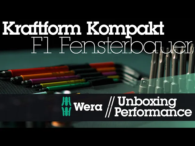 Комплект за монтаж на прозорци Kraftform Kompakt F 1, 36 части – Wera W134013