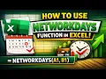 How to use the NETWORKDAYS function in Excel