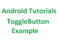 android tutorial - 18 ToggleButton Example