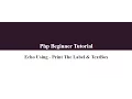 03 PHP Beginners Tutorial - Echo Using Print The Label TextBox