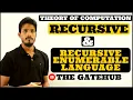 Recursive and Recursive Enumerable Languages in Theory of Computation GATECSE TOC