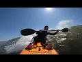 Macski Phoenix Waveski Hurricane Erin 2025 Surf Session at Gilgo Beach NY