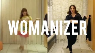 NOW Vs THEN Laura Dancing To Womanizer By Britney Spears  NOW Vs THEN Laura Dancing To Womanizer By Britney Spears