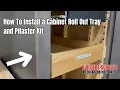 How To Install a Cabinet Roll Out Tray Pilaster Kit