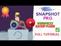 Snapshot Pro - WPMU Dev Plugin Tutorial 2022 WordPress Backup Restore Plugin
