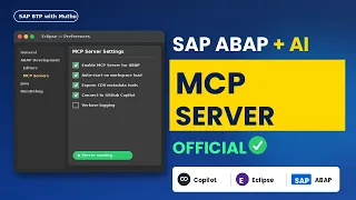 Official SAP ABAP MCP Server Setup in Eclipse ADT GitHub Copilot Agent Mode